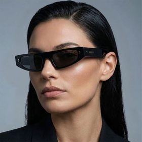Gucci GG1634S 006 51-18 Kadın Siyah Mat Camlı Siyah Asetat Cat Eye Güneş Gözlüğü