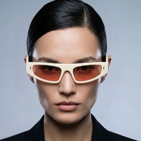 Gucci GG1634S 007 51-18 Kadın Turuncu Mat Camlı Bej Asetat Cat Eye Güneş Gözlüğü