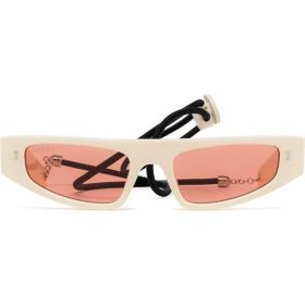 Gucci GG1634S 007 51-18 Kadın Turuncu Mat Camlı Bej Asetat Cat Eye Güneş Gözlüğü