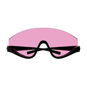 Gucci GG1650S 002 99-1 Unisex Pembe Mat Camlı Siyah Asetat Geometrik Güneş Gözlüğü