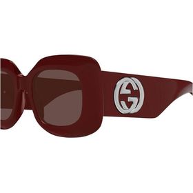 Gucci GG1695S 004 51 21 Bordo Kadın Güneş Gözlüğü
