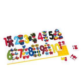 Güçlü Plastik Rakamlar 67 Parça Puzzle