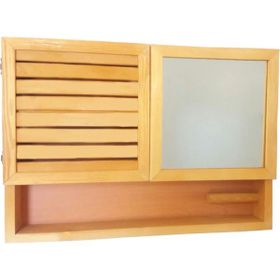 Gudy Wood Ahşap Aynalı Banyo Dolabı