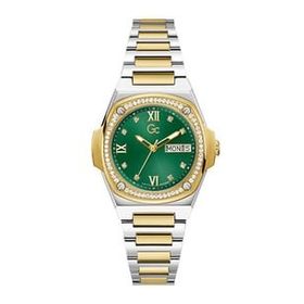 Guess Collection GCY98010L9MF Quartz Çelik Altın Rengi/Gri Yeşil Kadran 36 mm Kadın Kol Saati
