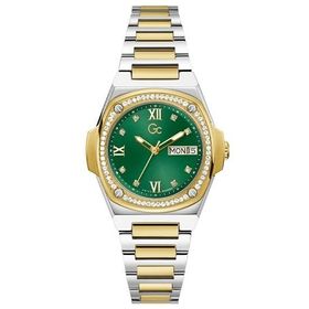 Guess Collection GCY98010L9MF Quartz Çelik Altın Rengi/Gri Yeşil Kadran 36 mm Kadın Kol Saati