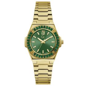 Guess GCZ34002L9MF Quartz Çelik Altın Rengi Yeşil Kadran 34 mm Kadın Kol Saati