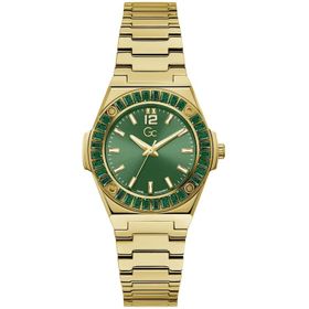 Guess GCZ34002L9MF Quartz Çelik Altın Rengi Yeşil Kadran 34 mm Kadın Kol Saati