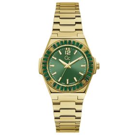 Guess GCZ34002L9MF Quartz Çelik Altın Rengi Yeşil Kadran 34 mm Kadın Kol Saati