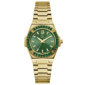 Guess GCZ34002L9MF Quartz Çelik Altın Rengi Yeşil Kadran 34 mm Kadın Kol Saati