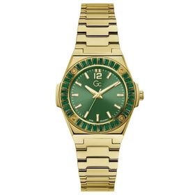 Guess GCZ34002L9MF Quartz Çelik Altın Rengi Yeşil Kadran 34 mm Kadın Kol Saati