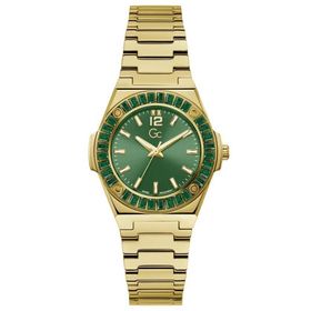 Guess GCZ34002L9MF Quartz Çelik Altın Rengi Yeşil Kadran 34 mm Kadın Kol Saati