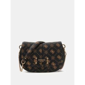 Guess HWGP9898200 ESL Carrie Logo Kahverengi Kadın Omuz Çantası
