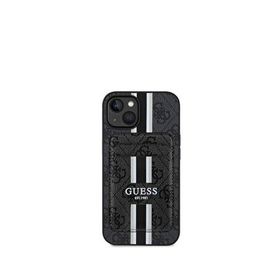 Guess iPhone 15 4G Desenli Magsafe Uyumlu Kartlıklı Siyah Telefon Kılıfı