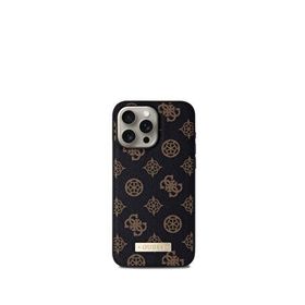 Guess Iphone 15 Pro Magsafe Uyumlu Metal Siyah Plate Kılıf