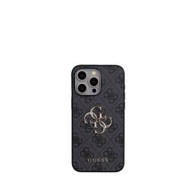 Guess iPhone 15 Pro Max 4G Logolu Çapraz Askılı Siyah Telefon Kılıfı
