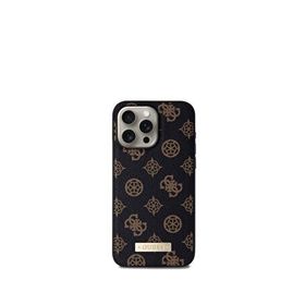 Guess Iphone 15 Pro Max Magsafe Uyumlu Metal Siyah Plate Kılıf