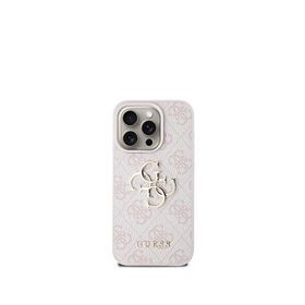 Guess Iphone 15 Pro Uyumlu 4g Pembe Logolu Kılıf