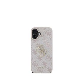 Guess iPhone 16 4G Logolu Uyumlu Pembe Telefon Kılıfı