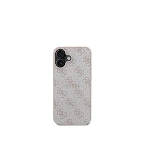 Guess iPhone 16 Magsafe Logolu Uyumlu Pembe Telefon Kılıfı