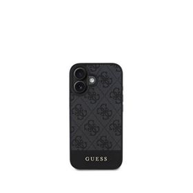 Guess iPhone 16 Plus Şerit Logolu Siyah Telefon Kılıfı