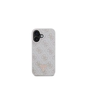 Guess iPhone 16 Plus Strass 4G Desenli Pembe Uyumlu Telefon Kılıfı