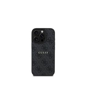 Guess iPhone 16 Pro Magsafe Logolu Uyumlu Siyah Telefon Kılıfı