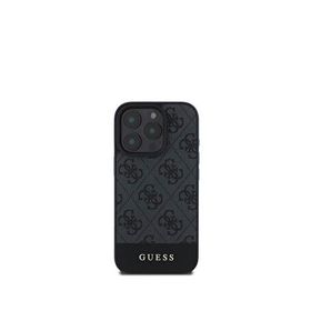 Guess iPhone 16 Pro Max Siyah Şerit Logolu Telefon Kılıfı