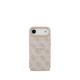 Guess iPhone 17 Air Pembe Magsafe Uyumlu Gold Logolu Telefon Kılıfı