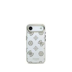 Guess iPhone 17 Air Simli Aynalı Metal Kamera Çerçeveli Magsafe Uyumlu Gümüş Gri Telefon Kılıfı