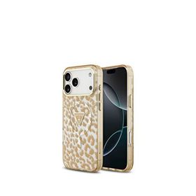 Guess iPhone 17 Pro Max Simli Leopar Desenli Magsafe Uyumlu Telefon Kılıfı