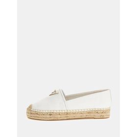 Guess Jolandon Beyaz Üçgen Logolu Espadril Kadın Babet