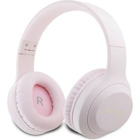 Guess Katlanabilir Metal Klasik Logolu Pembe Bluetooth Kulaklık
