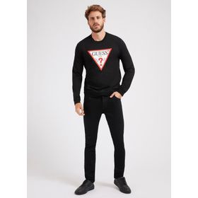 Guess M2YQ37K6ZS1JBLK-Audley Siyah Erkek Sweatshirt