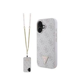 Guess Strass iPhone 16 Pembe Uyumlu Telefon Kılıfı