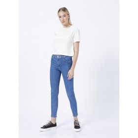 Guess V2YI06K8HM0-ADELE Krem Kadın T-Shirt