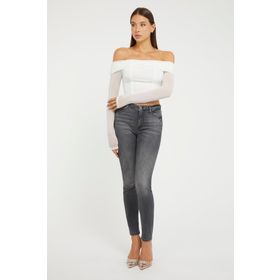 Guess W2YA46D4PZ2 Gri Kadın Kot Pantolon