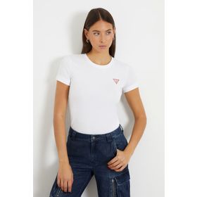 Guess W2YI44J1314-G011 Beyaz Slim Fit Kadın T-shirt