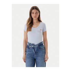 Guess W2YI45J1314 G7S1 Streç Pamuklu Slim Fit V Yaka Logolu Bayan T-shirt