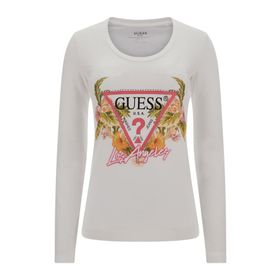 Guess W3GI48J1314 Beyaz Kadın T-shirt