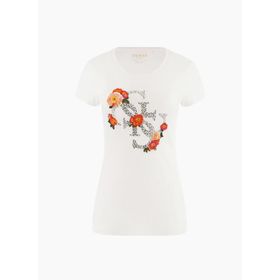 Guess W4RI08KA0Q1-G011 Beyaz Kadın T-shirt