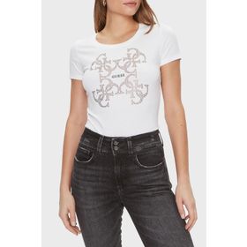 Guess W4RI35J1314-G011 Beyaz Kadın T-shirt