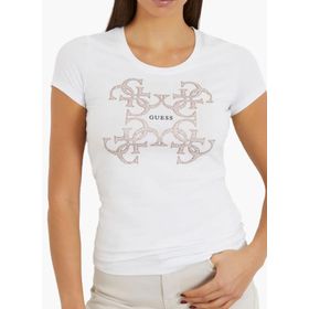 Guess W4RI35J1314-G011 Beyaz Kadın T-shirt