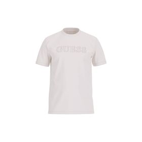 Guess Z2YI11J1314SCFY-SS ALPHY Krem Erkek Bisiklet Yaka T-Shirt