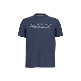 Guess Z4GI18J1314G7R1 Arlo Cn Bisiklet Yaka Mavi Erkek T-shirt