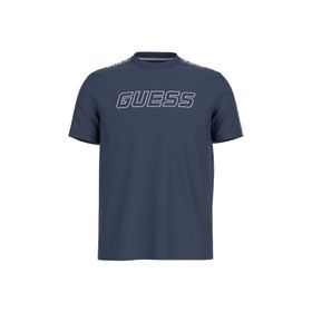 Guess Z4GI18J1314G7R1 Arlo Cn Bisiklet Yaka Mavi Erkek T-shirt