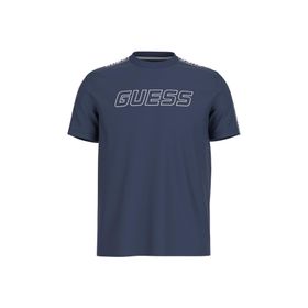 Guess Z4GI18J1314G7R1 Arlo Cn Bisiklet Yaka Mavi Erkek T-shirt