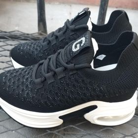 Guja 24K300-3 Siyah Kadın Gizli Dolgu Yüksek Air Tabanlı Sneaker Spor Ayakkabı