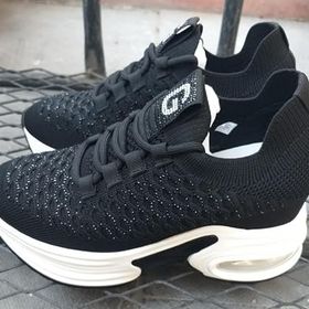 Guja 24K300-3 Siyah Kadın Gizli Dolgu Yüksek Air Tabanlı Sneaker Spor Ayakkabı