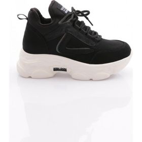 Guja 24K302 Siyah Yüksek Taban Kadın Sneaker Spor Ayakkabı