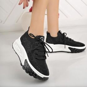 Guja 24K305-4 Siyah Taşlı Kadın Spor Ayakkabı